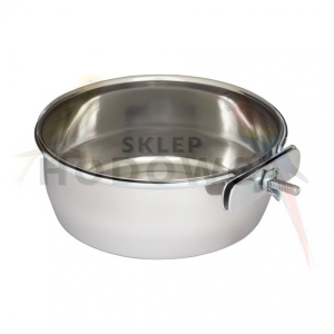 MISKA DLA PTAKÓW 0,84 l Z UCHWYTEM ZACISKOWYM.