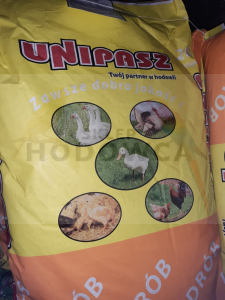 UNIPASZ PASZA MIESZANKA DKM-1 ŻÓŁTA KRUSZONKA DLA KURCZĄT 20KG(nioska, karma, sypka)